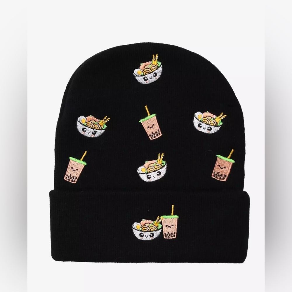 Hot Topic Ramen & Boba Beanie
